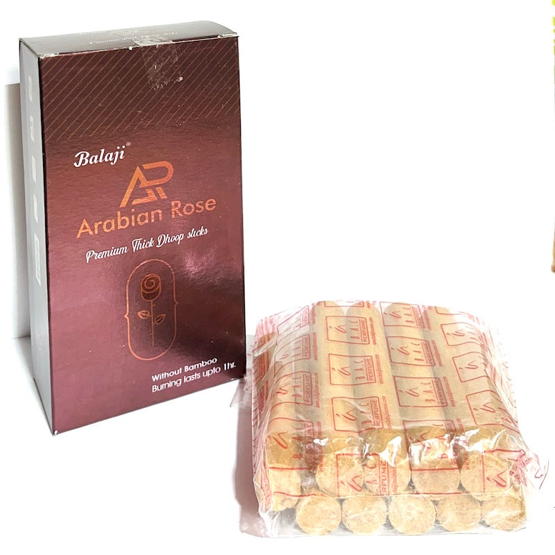 Balaji ARABIAN ROSE Premium Thick Dhoop Sticks (10 sticks)