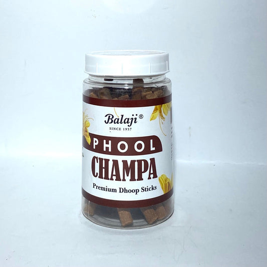 Balaji PHOOL CHAMPA Premium Dhoop Sticks Jar (100 gms)
