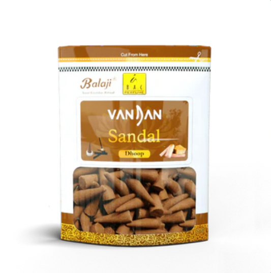 Balaji VANDAN SANDAL Dhoop Cones (120 gms)