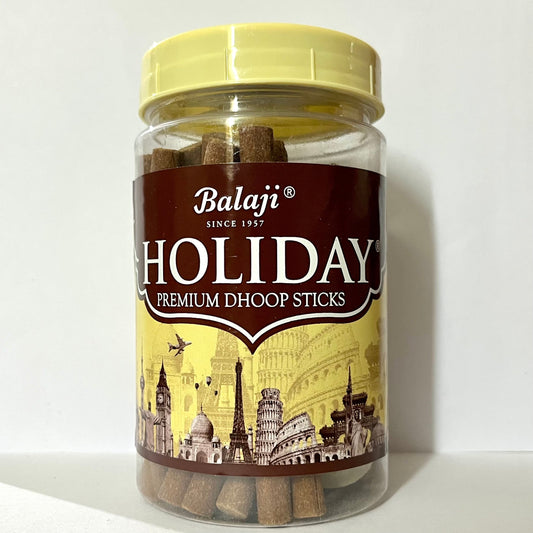 Balaji HOLIDAY Premium Dhoop Sticks Jar (100 gms)