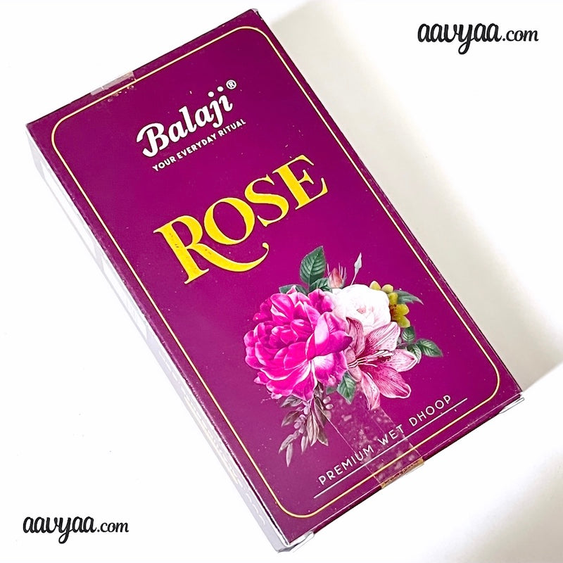 Balaji ROSE Premium Wet Dhoop Sticks (10 sticks)