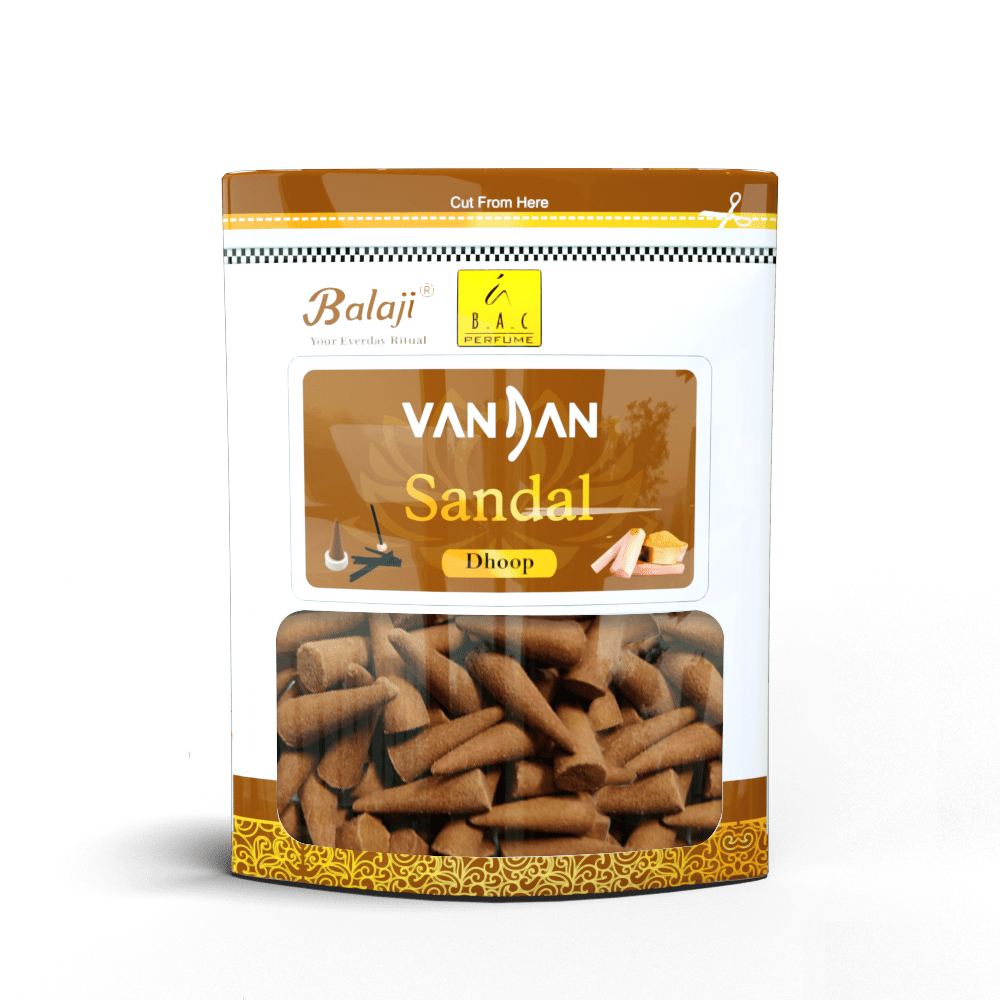 Balaji VANDAN SANDAL Dhoop Cones (120 gms)