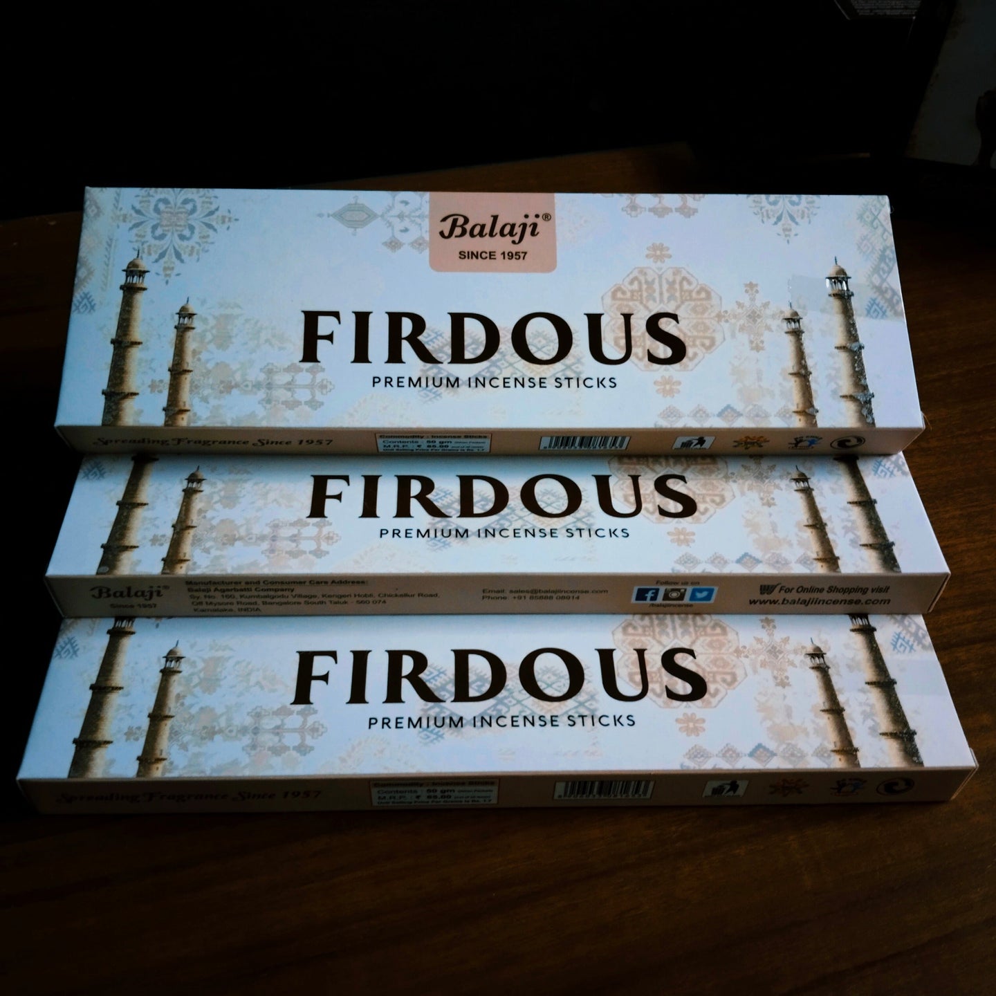 Balaji FIRDOUS Premium Incense Sticks (50 gms)