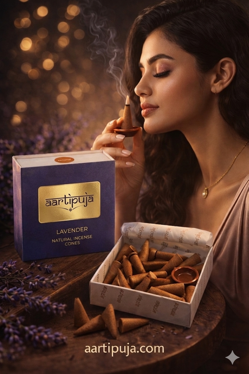 Lavender Dhoop Cones