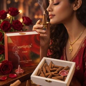 Rose Dhoop Cones