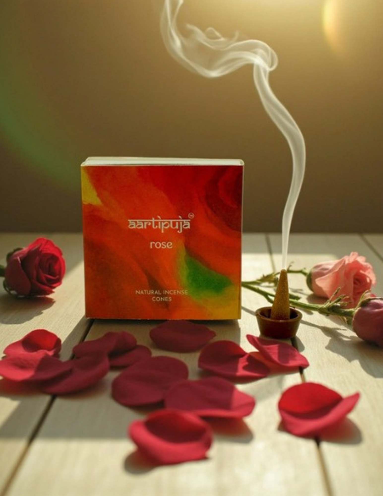 Home rose incense sticks